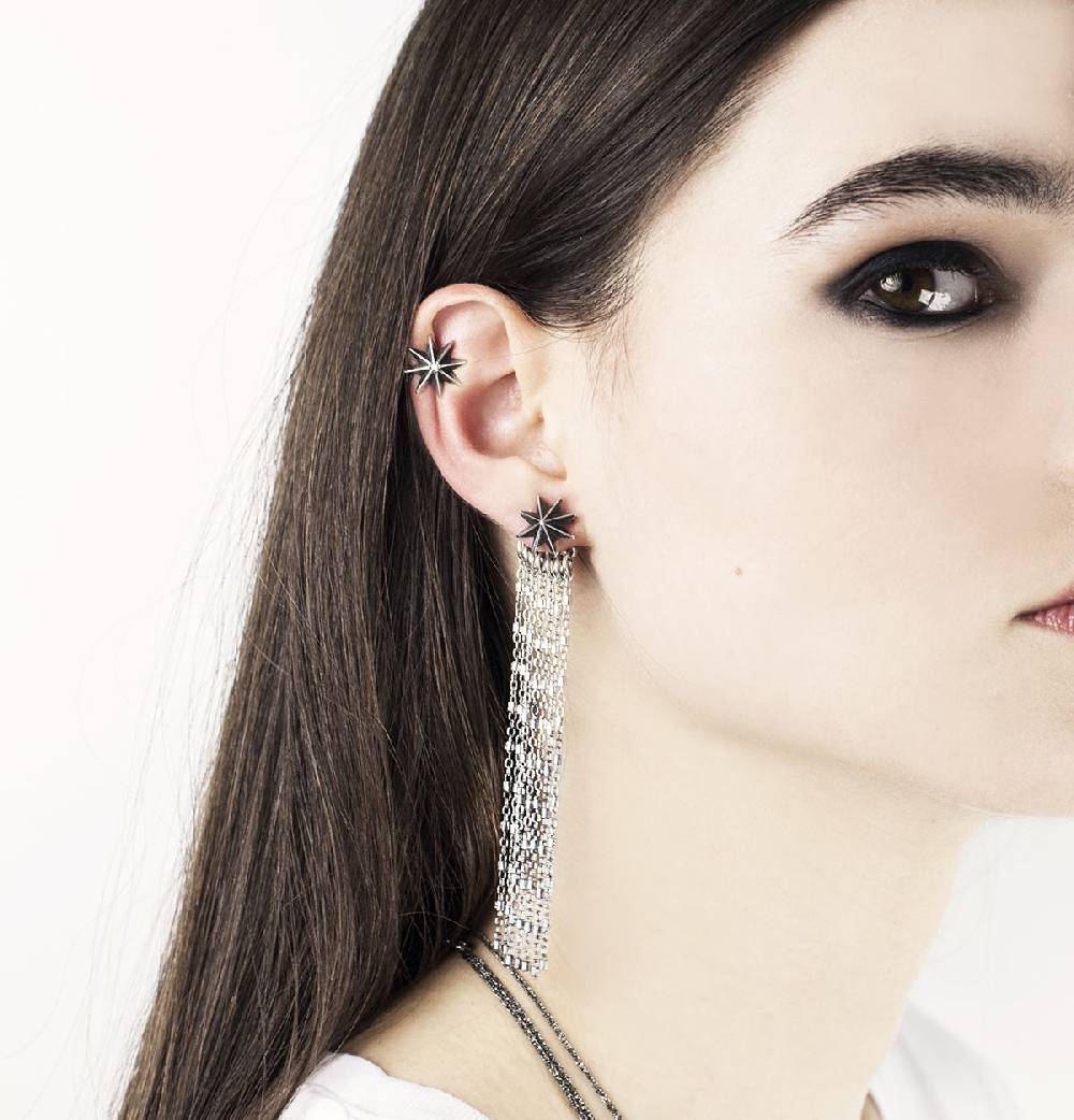 Paola Grande Gioielli ACCESSORI Frangia con ponte in argento Duty-free