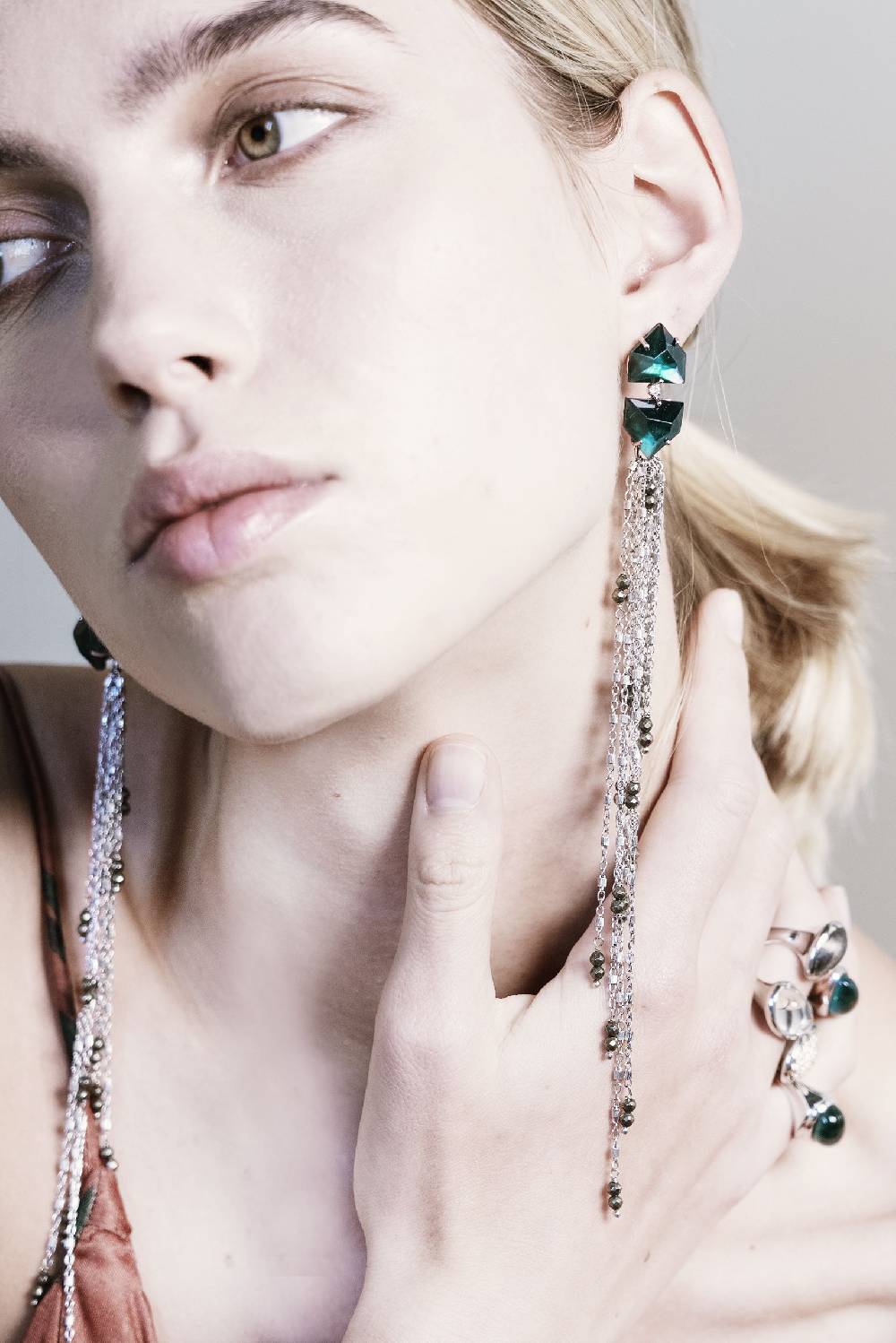 Paola Grande Gioielli AURUM Orecchini doppio trapezio Moda
