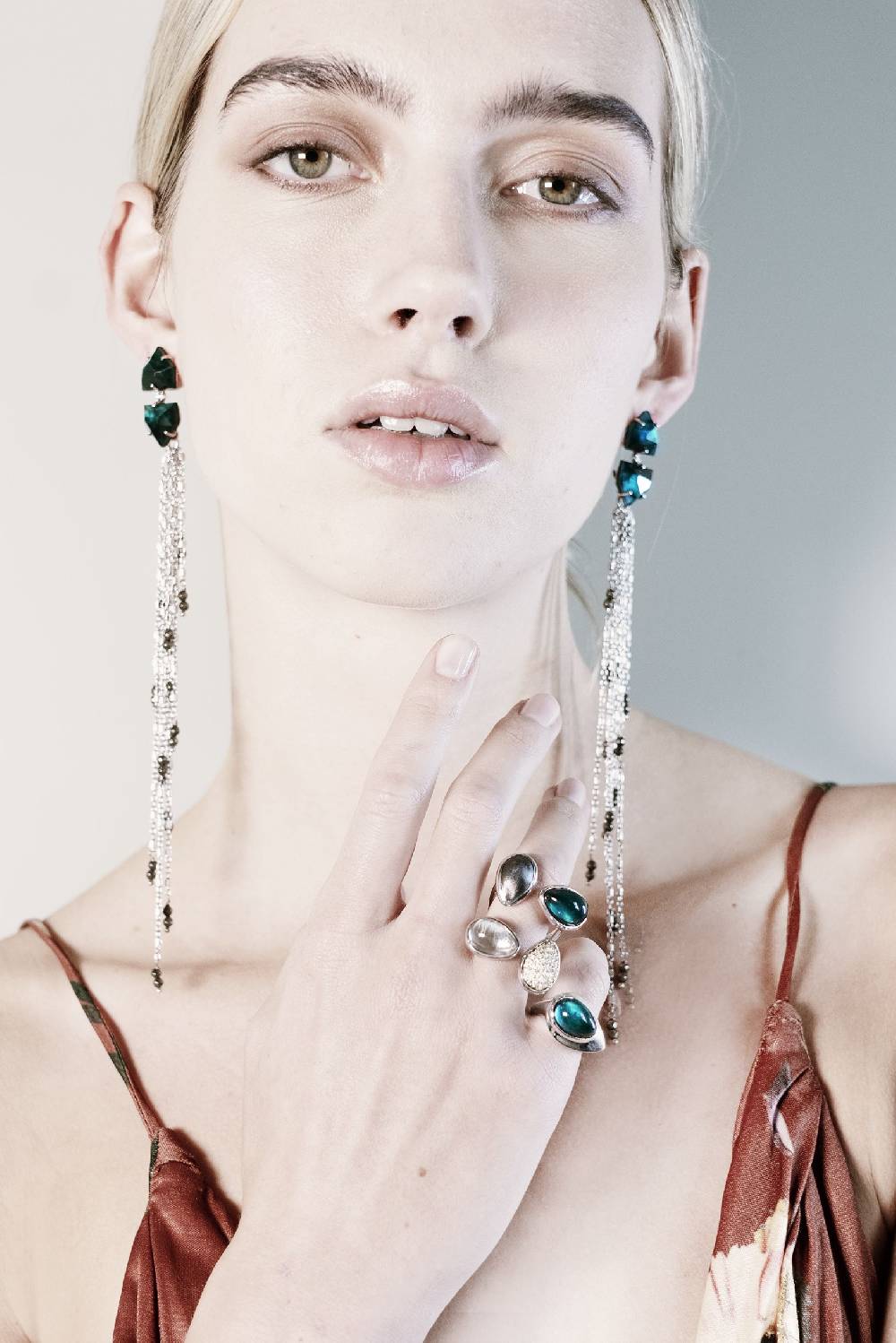 Paola Grande Gioielli AURUM Orecchini doppio trapezio Moda