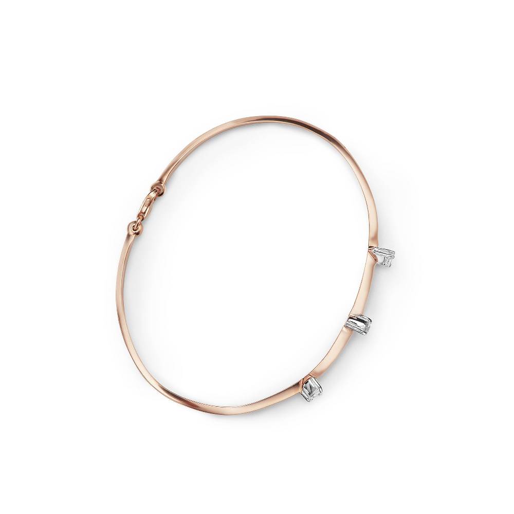 Paola Grande Gioielli BALANCE Bracciale 'Balance' oro rosa con goccia Vendita calda