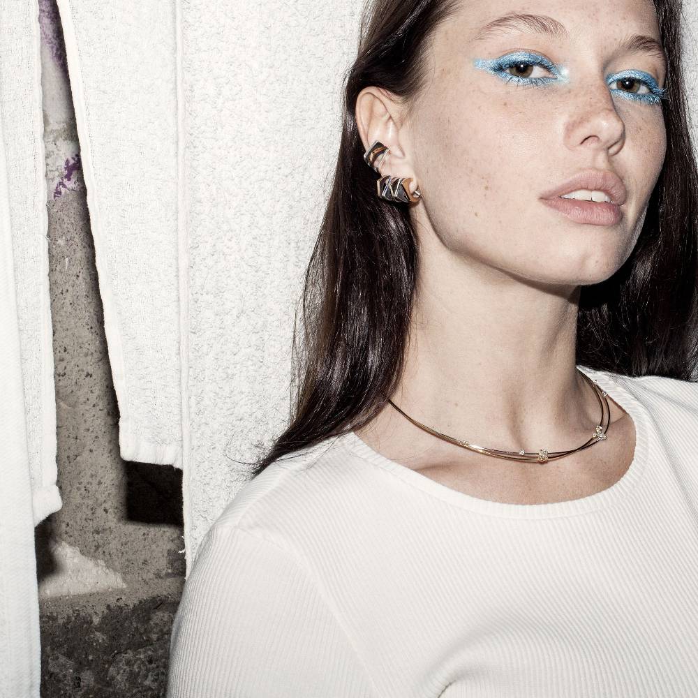 Paola Grande Gioielli CONGIUNZIONI Orecchini 'Congiunzioni' 5 elementi base argento Promozione temporanea