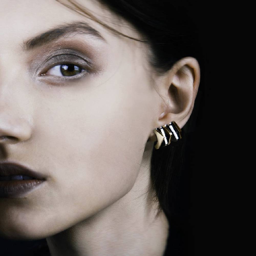 Paola Grande Gioielli CONGIUNZIONI Orecchini 'Congiunzioni' 5 elementi base argento Promozione temporanea
