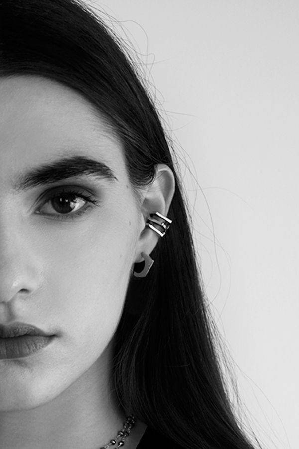 Paola Grande Gioielli CONGIUNZIONI Mono orecchino 'Congiunzioni' 3 elementi base bronzo Fino al 65% di sconto
