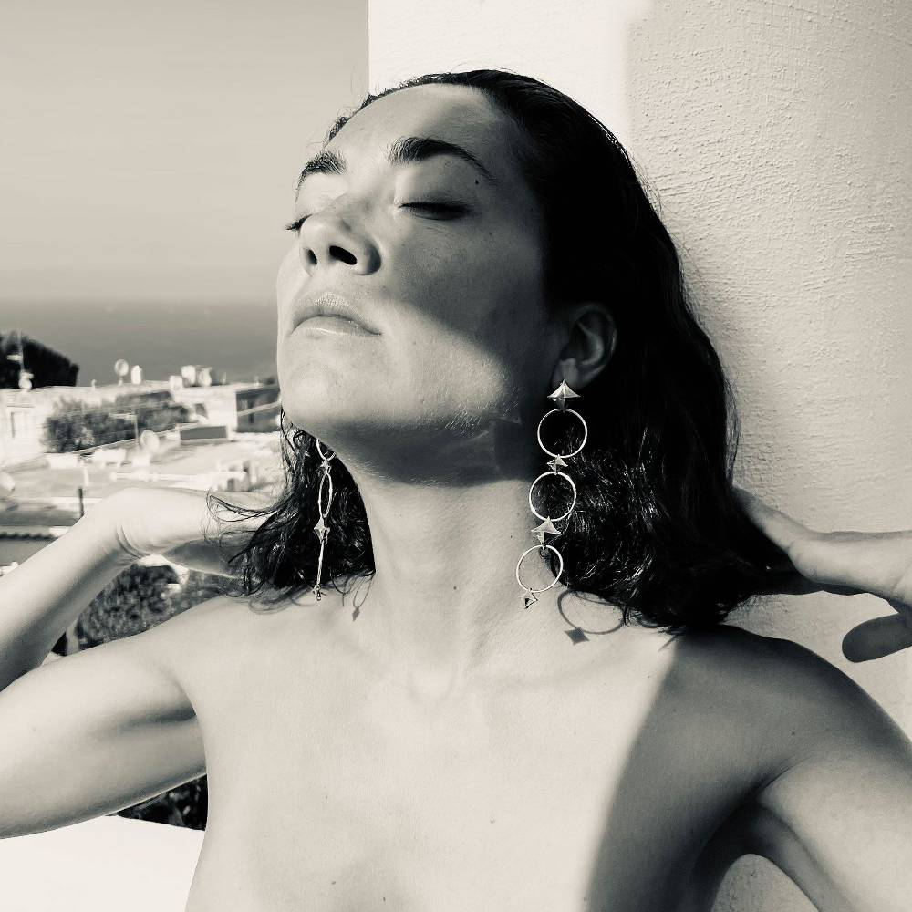 Paola Grande Gioielli SOLIS Orecchini 'Solis' con cerchi e rombi Consegna Veloce