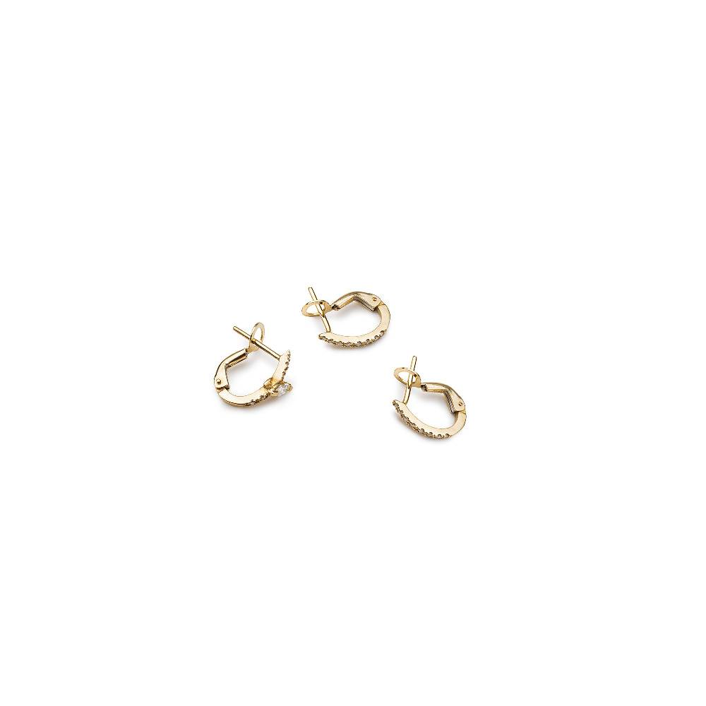 Paola Grande Gioielli BALANCE Set di tre cerchietti in oro giallo e diamanti Fino Al -60%