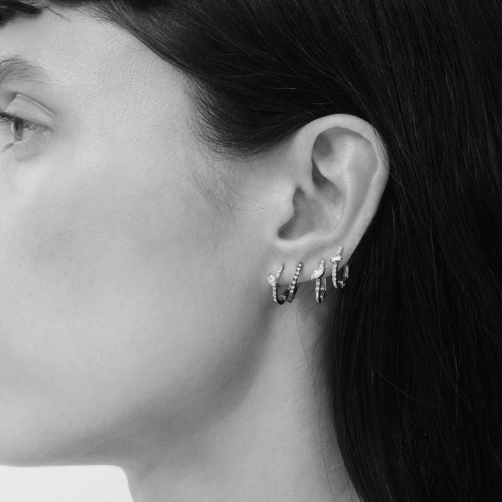Paola Grande Gioielli BALANCE Set di tre cerchietti in oro giallo e diamanti Fino Al -60%