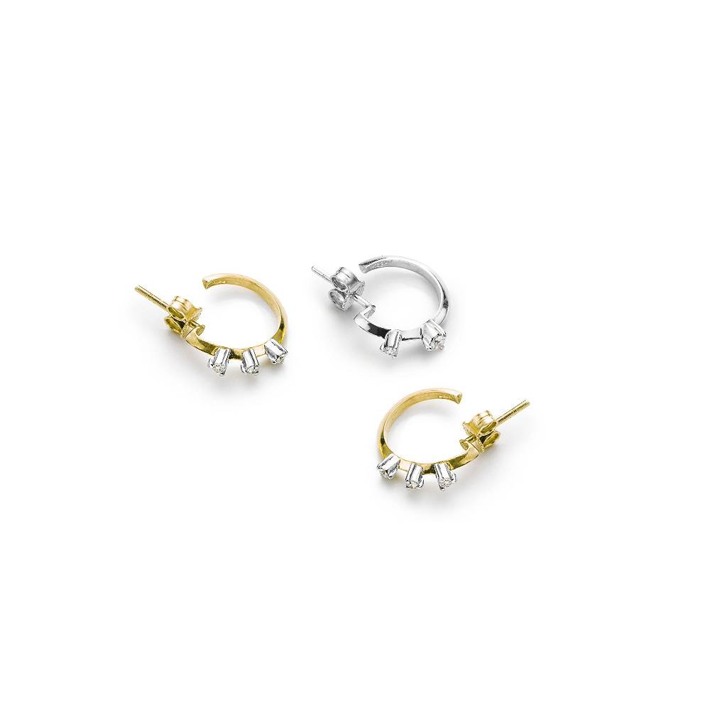 Paola Grande Gioielli BALANCE Set di tre cerchietti 'Balance' oro giallo e oro bianco Sottocosto