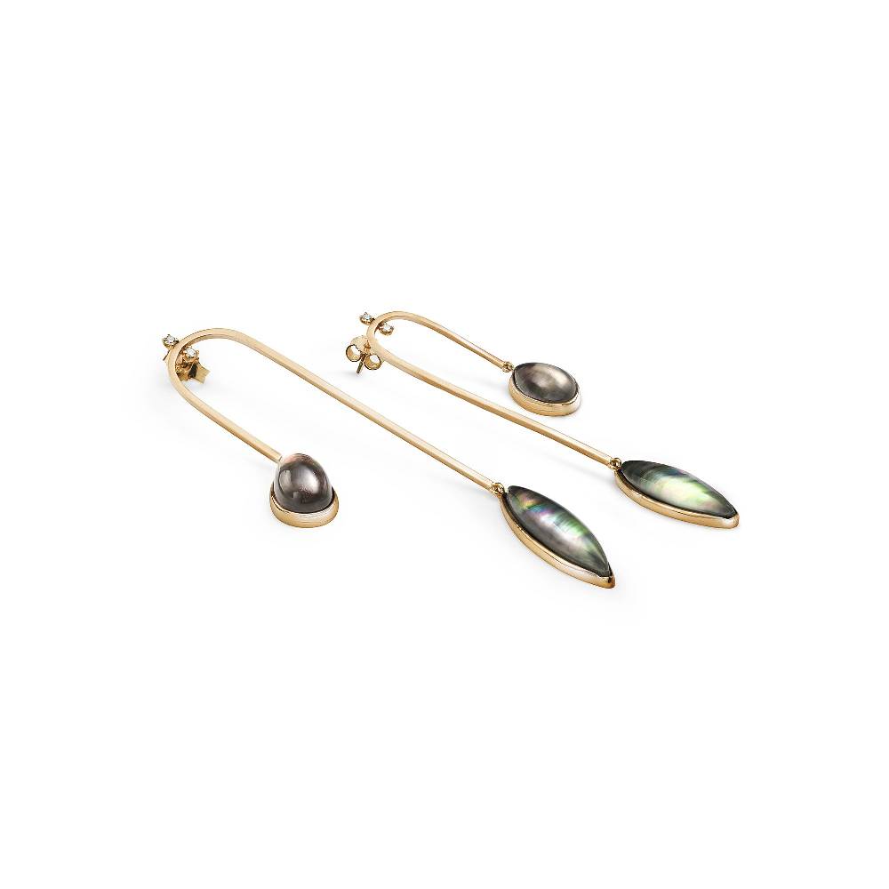 Paola Grande Gioielli AURUM Orecchini amo curvo lungo Outlet