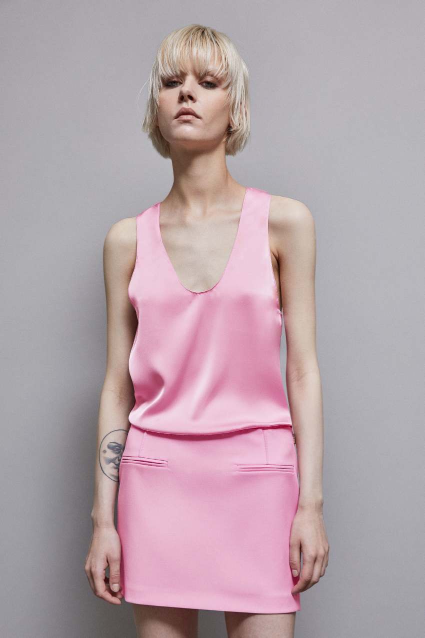 Patrizia Pepe Blusa in raso lucido Negozi Online