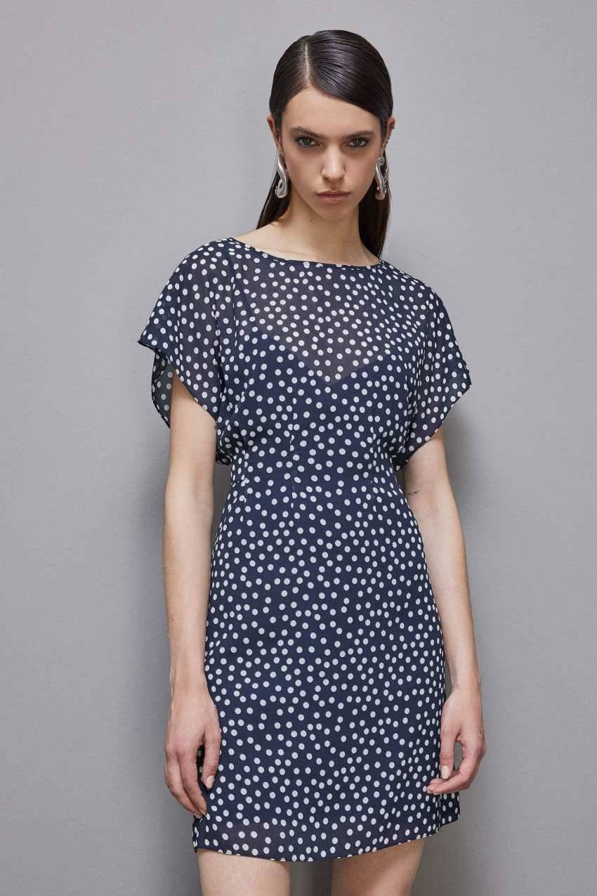 Patrizia Pepe Mini abito fantasia in georgette Convenienza