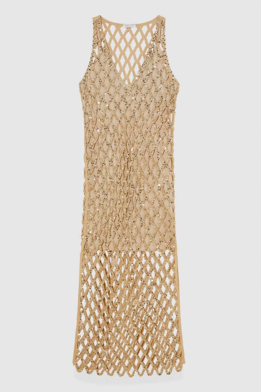 Patrizia Pepe Abito in rete gioiello slim fit Moda
