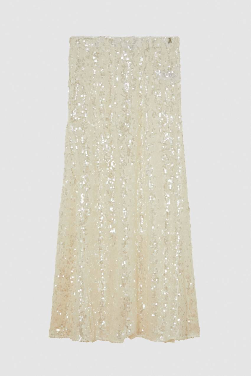 Patrizia Pepe Gonna con paillettes in tulle Negozi Online