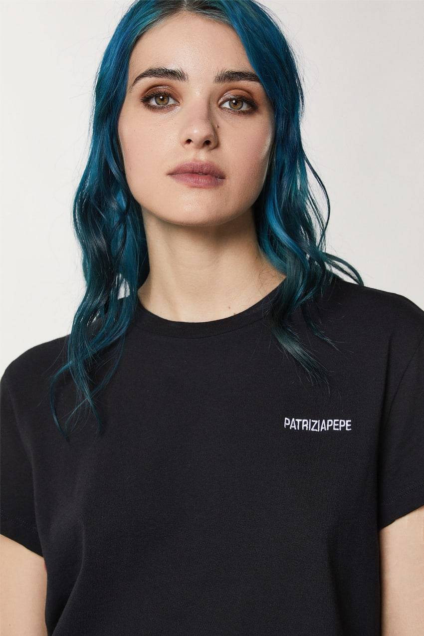 Patrizia Pepe T-shirt a maniche corte in jersey