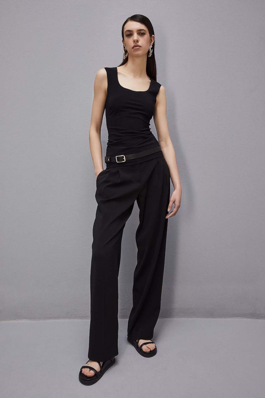 Patrizia Pepe Top canotta in jersey stretch