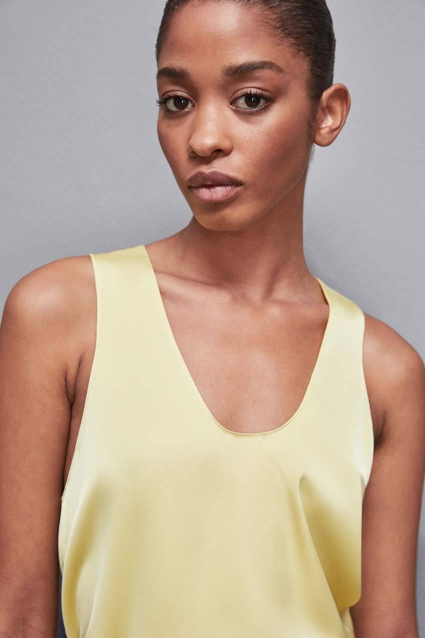 Patrizia Pepe Blusa in raso lucido Vendita Economica