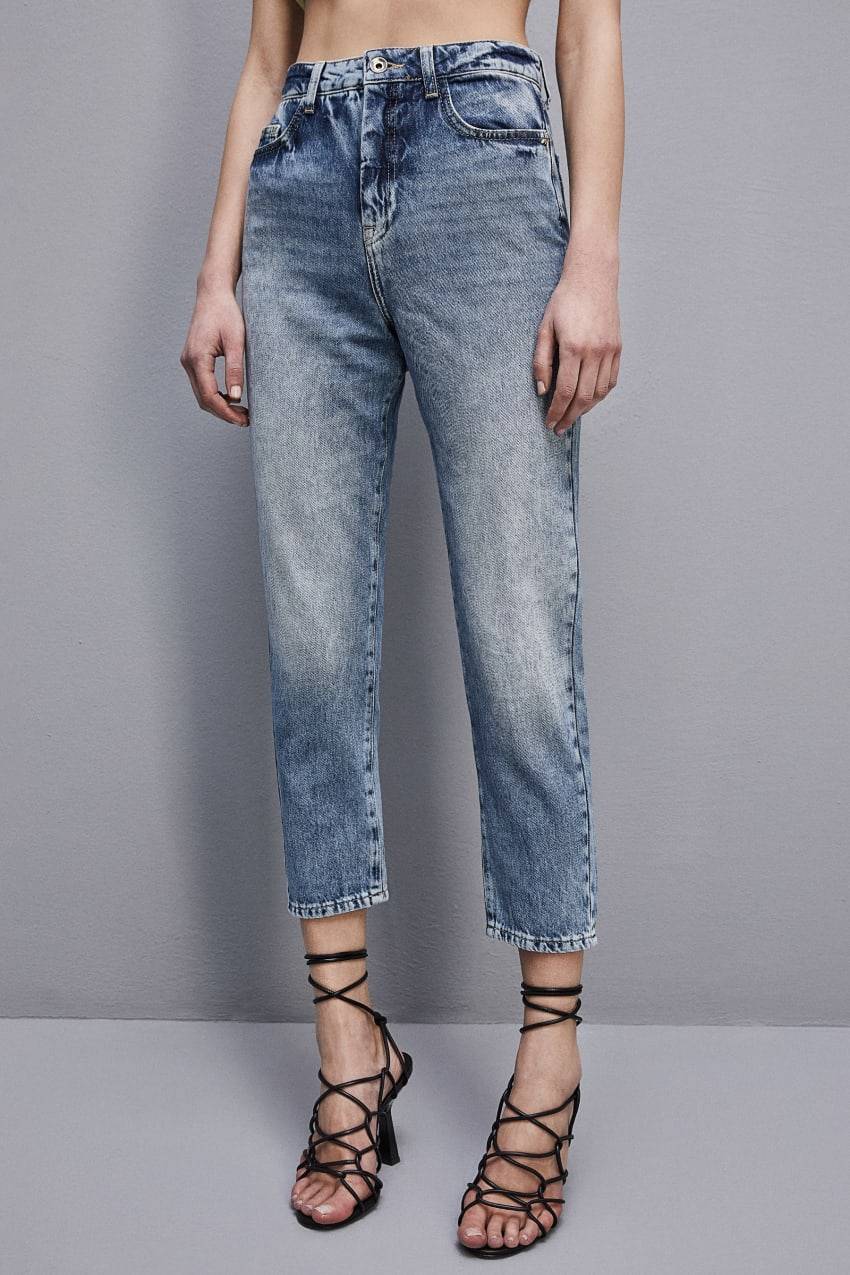 Patrizia Pepe Pantaloni denim a vita alta In Linea