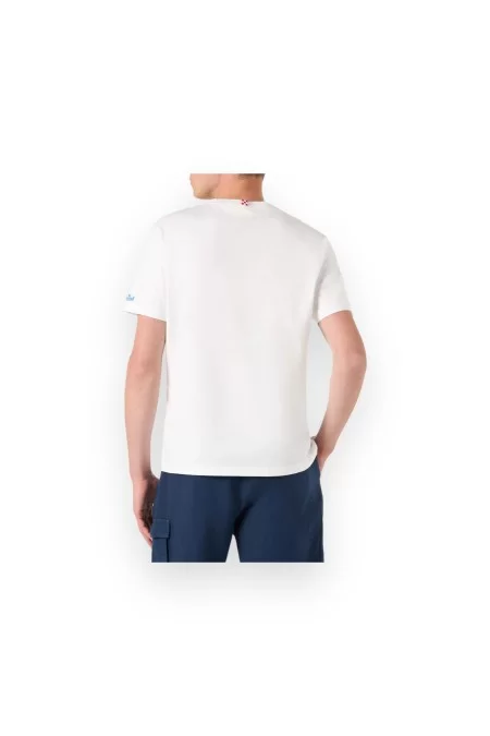 SAINTBARTH MC2 TSHIRT MAN - GIN GLASS 01N EMB Sconto