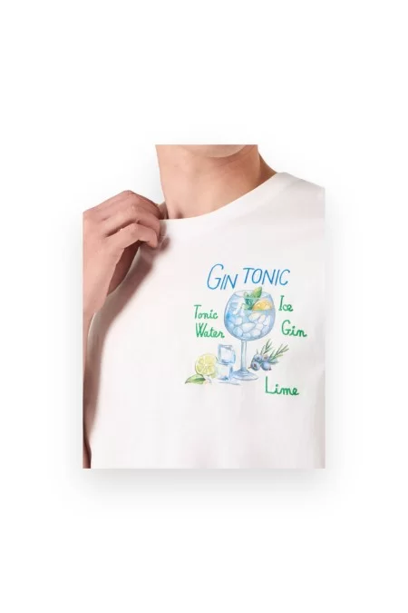 SAINTBARTH MC2 TSHIRT MAN - GIN GLASS 01N EMB Sconto