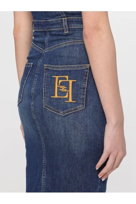 ELISABETTA FRANCHI ABITO DONNA JEANS Prezzo Ridotto