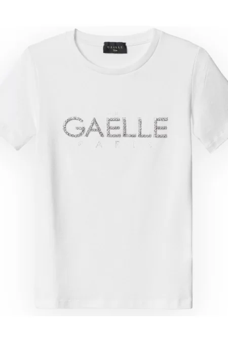GAELLE T-SHIRT CON LOGO STRASS Presa