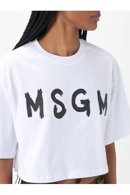 MSGM MSGM Maglietta da donna in cotone biologico, comoda e alla moda Novità