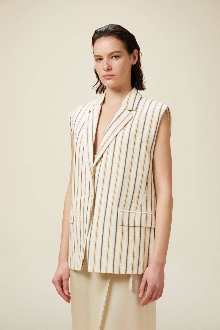 Pomandere Gilet rigato In Linea