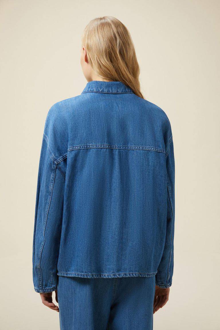 Pomandere Giubbino denim con tasche applicate Soddisfazione Garantita