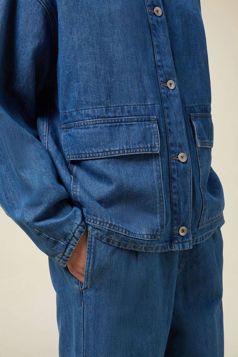 Pomandere Giubbino denim con tasche applicate Soddisfazione Garantita