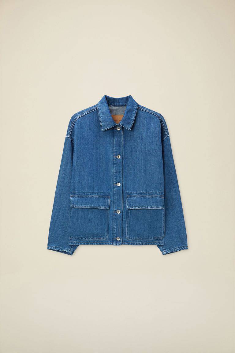Pomandere Giubbino denim con tasche applicate Soddisfazione Garantita