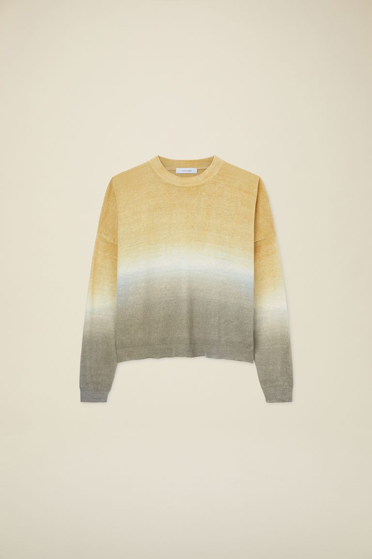 Pomandere Maglione girocollo con tintura degradè Sconto