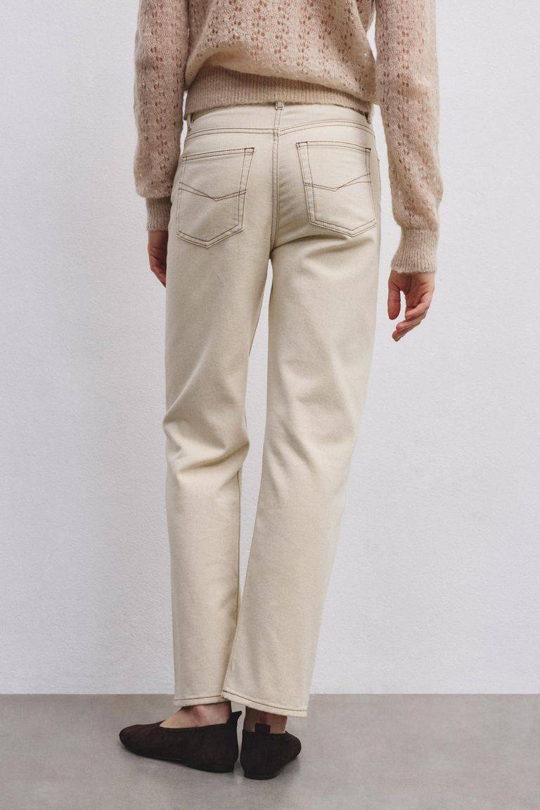 Pomandere Pantalone 5 tasche in bull denim Nuova