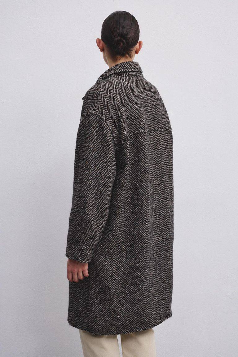 Pomandere Cappotto in resca di lana Moda