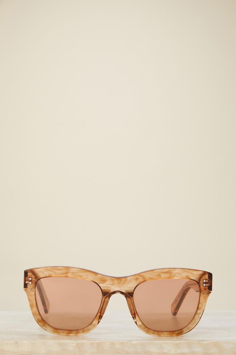 Pomandere Occhiale da sole "Crunchy" in acetato color ruggine 2025