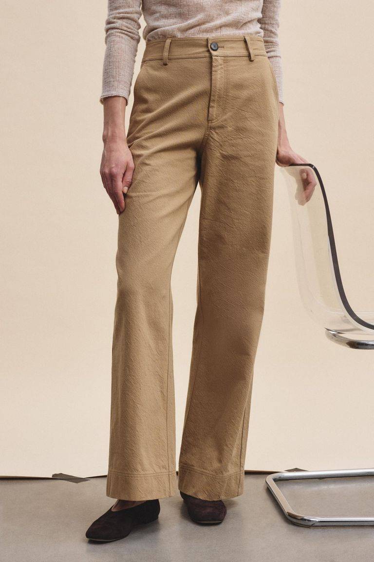Pomandere Pantalone in diagonale di cotone lana Offerta esclusiva