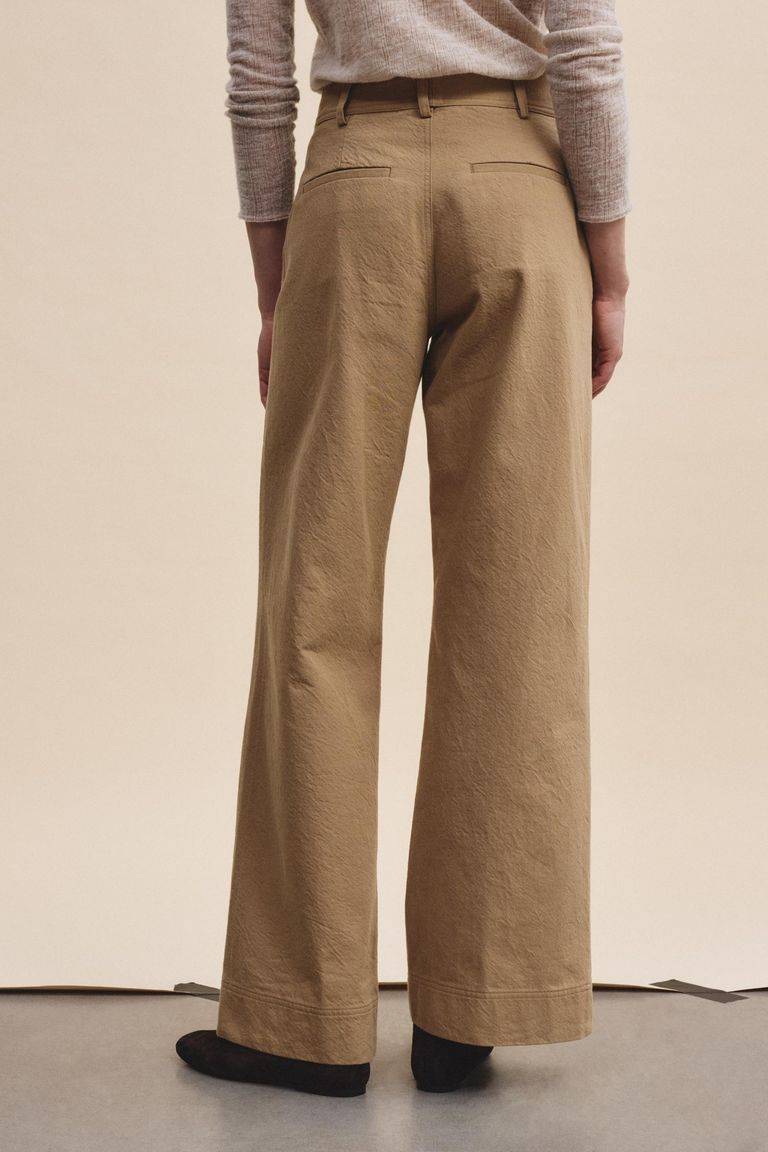 Pomandere Pantalone in diagonale di cotone lana Offerta esclusiva