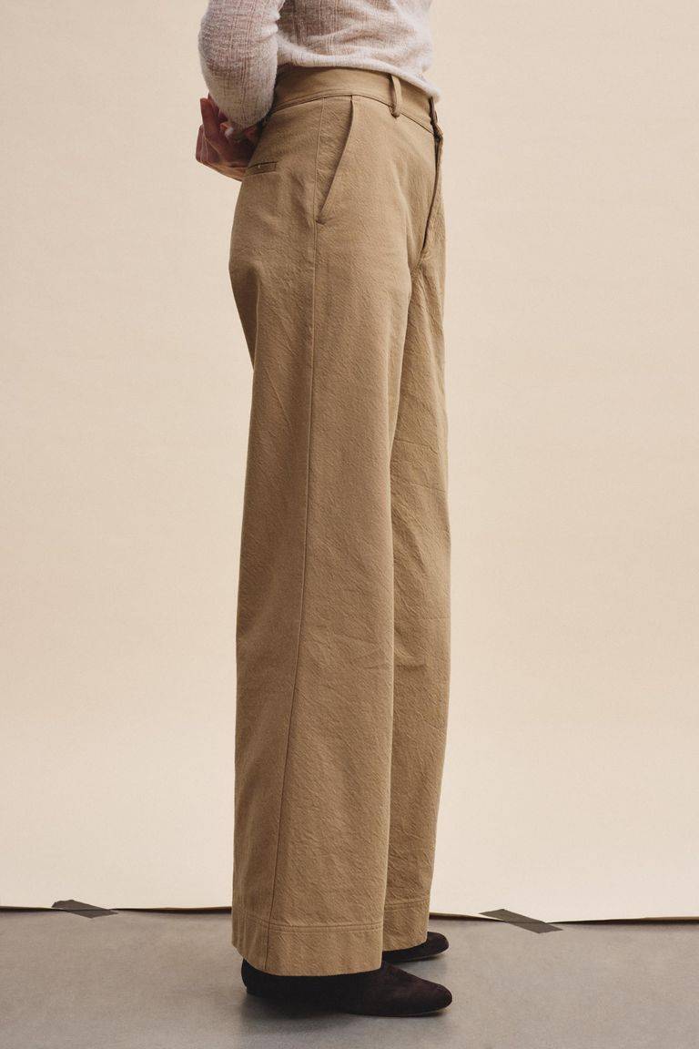 Pomandere Pantalone in diagonale di cotone lana Offerta esclusiva
