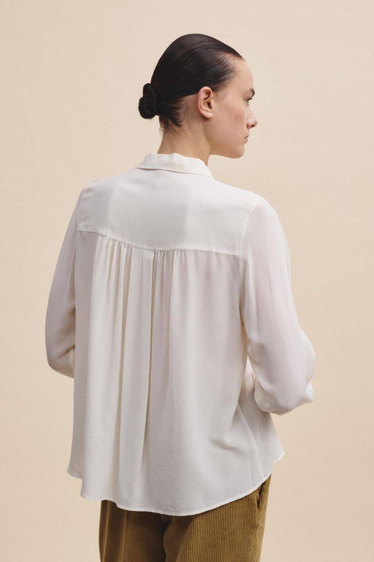 Pomandere Camicia in crepe de chine Negozi Online