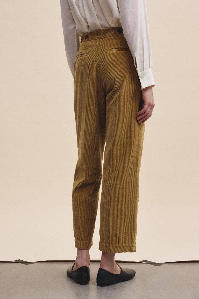 Pomandere Pantalone con pince in velluto a coste Promozione Limitata