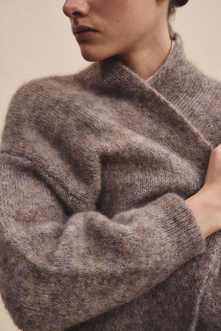 Pomandere Cardigan lungo in mohair Shopping Online