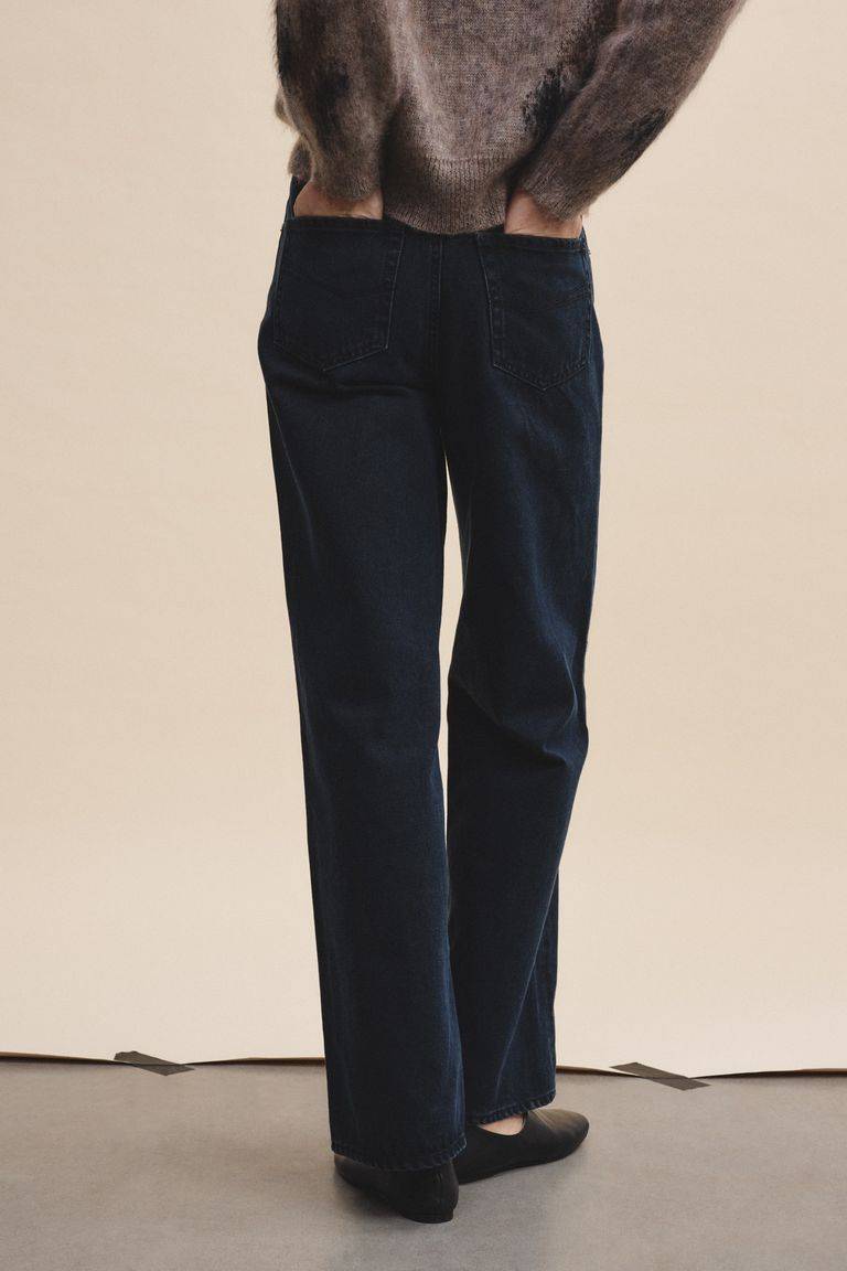 Pomandere Pantalone 5 tasche in denim scuro Prezzo Ridotto