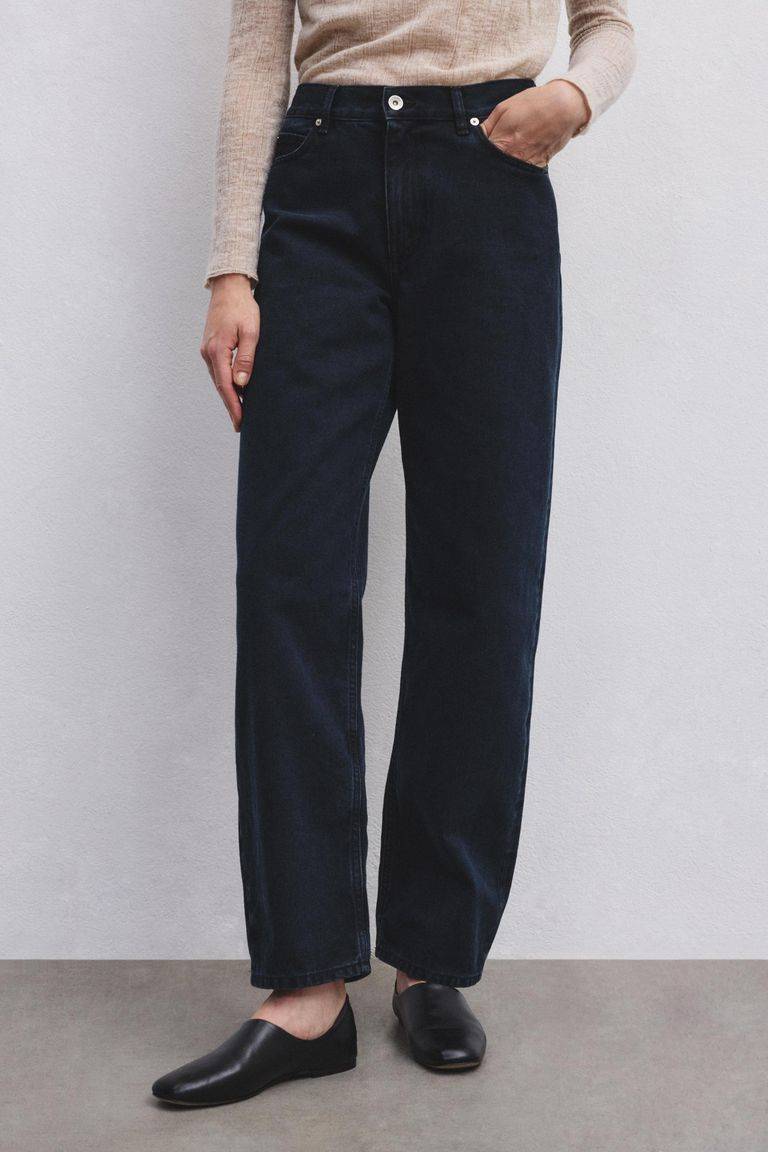Pomandere Pantalone 5 tasche in denim scuro In Vendita