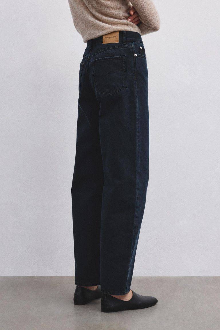 Pomandere Pantalone 5 tasche in denim scuro In Vendita