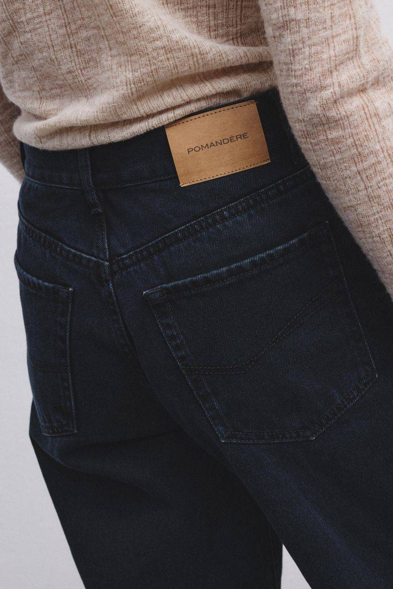 Pomandere Pantalone 5 tasche in denim scuro In Vendita