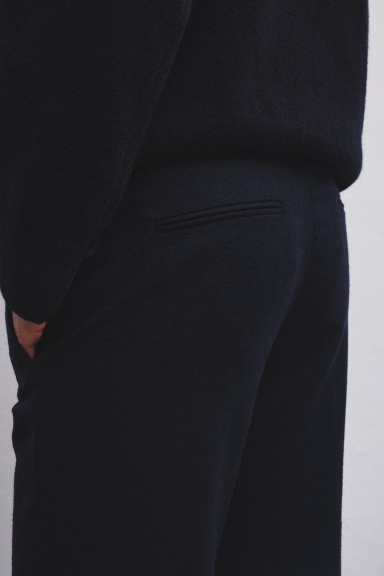 Pomandere Pantalone iconico in flanella misto lana Saldi Di Fabbrica
