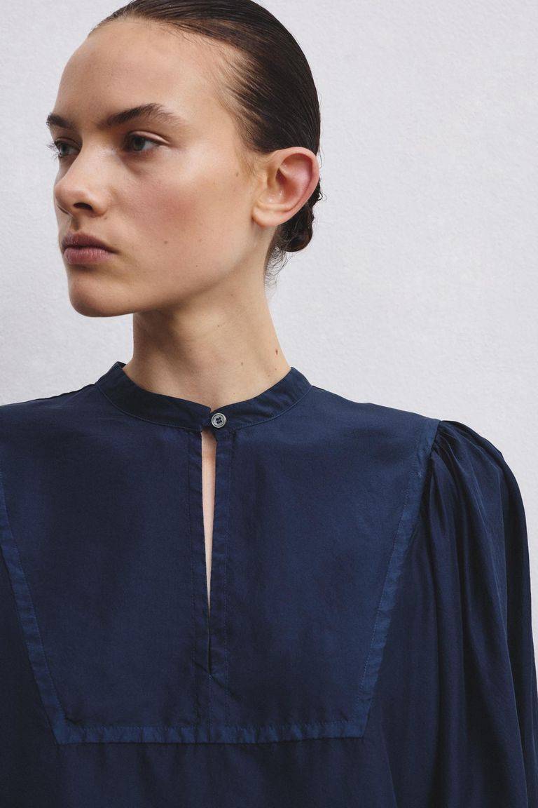 Pomandere Camicia con plastron in habutai Negozio