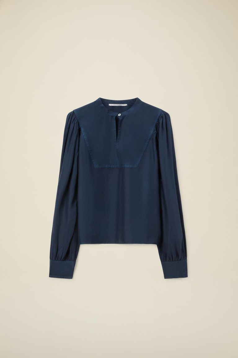 Pomandere Camicia con plastron in habutai Negozio