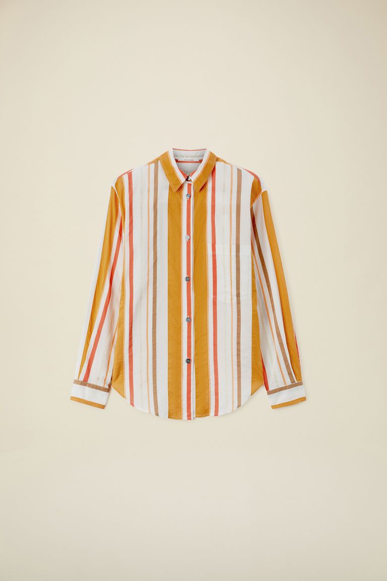 Pomandere Camicia a righe con taschino Moda