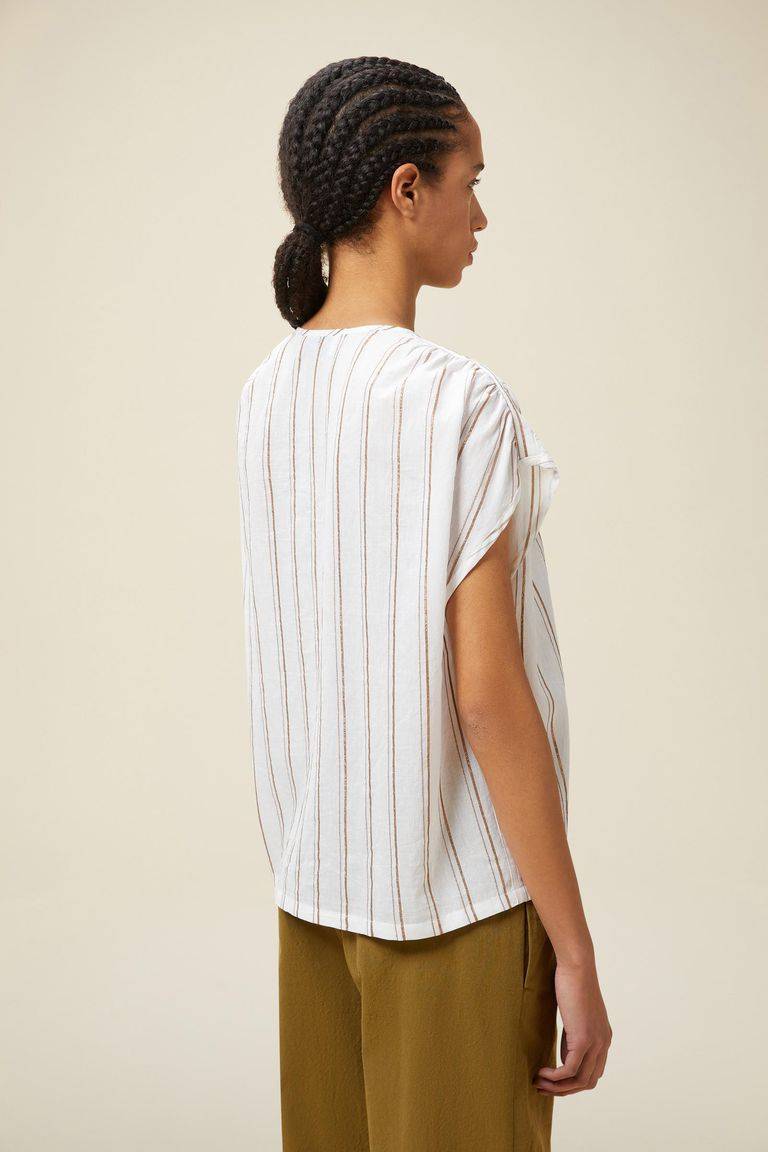 Pomandere Top rigato lurex Italia