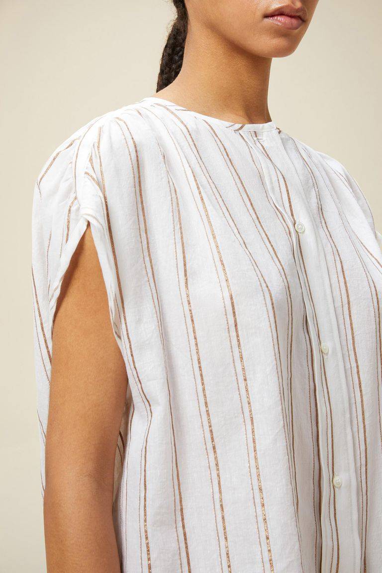 Pomandere Top rigato lurex Italia