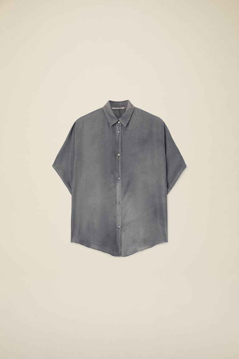 Pomandere Camicia con maniche corte tinta naturalmente Pezzi Unici